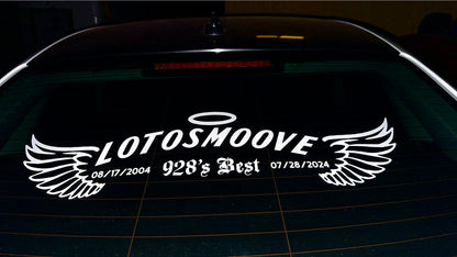 LOTOSMOOVE Memorial Decal 26in or 6in