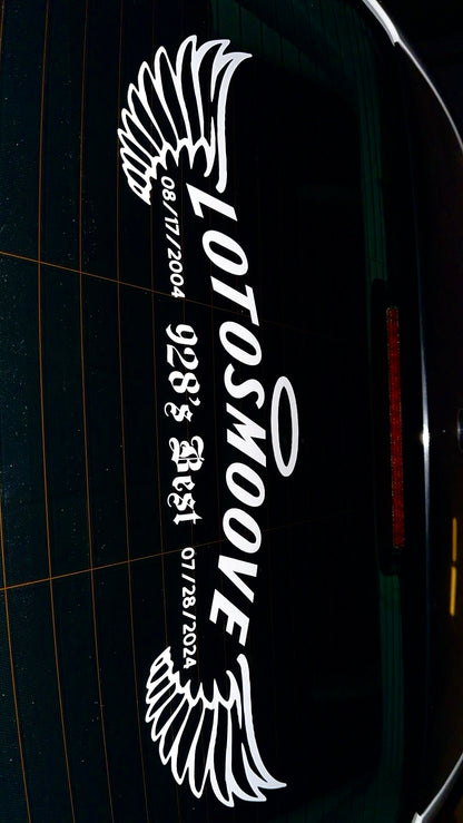 LOTOSMOOVE Memorial Decal 26in or 6in