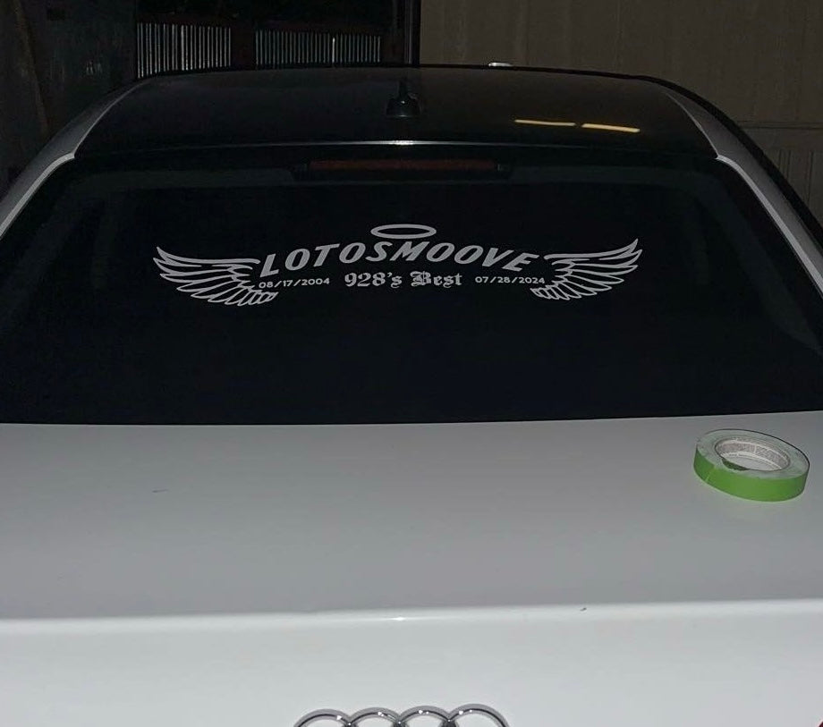 LOTOSMOOVE Memorial Decal 26in or 6in